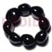 Coco Bracelets Elastic 9 Pcs. Black Kukui Nuts Bracelet