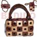 Native Bags Nat. Brown/nat. White Combi Square Coco W/ Inner Lining