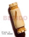 Bone Horn Beads Components Natural Bone Tube W/ Groove 19mmx8mm / 21 Pcs. In 16in. Strand