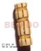 Bone Horn Beads Components Natural Bone Tube W/ Groove 19mmx8mm / 21 Pcs. In 16in. Strand