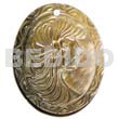 Shell Carvings Hand Carved Shell Pendants MOP Black Lip Hammer Shell Brown Lip Black Tab Philippines Oval Black Lip W/ Intricate Lady Carving 50mmx40mm