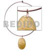 Choker Hoops Nickel-free Silver Hoop Ring W/ Oval Mop