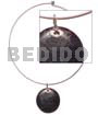 Choker Hoops Nickel-free Silver Hoop Ring W/ Black Tab Shell Cracking W/ Resin Backing