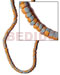 Coco Beads Splashing 4-5mm Coco Pklt. Orange W/ Splashing