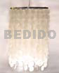 Capiz Shell Chandeliers Capis Shell Musical Chimes Wind Chimes Handmade Natural Sea Shells Silver Rims Dangling Natural Capiz Shell Chandelier