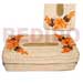 Gifts and Decorative Items Rectangular Tissue Box Holder W/ Red Luhuanus Shell