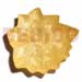 Gifts and Decorative Items Yellow Capiz Leaf Cocktail Plate