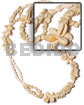 Hawaiian Polynesian Leis Philippine made Shell Beads Kukui Shell Lumbang Seeds Hawaii Tahitian Tahiti - Sigay, White Nassa And Bonium Shell Length =35 In.