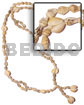 Hawaiian Polynesian Leis Philippine made Shell Beads Kukui Shell Lumbang Seeds Hawaii Tahitian Tassled Nassa Tiger / Length =40 In.