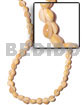 Hawaiian Polynesian Leis Philippine made Shell Beads Kukui Shell Lumbang Seeds Hawaii Tahitian Baiting - Sigay / Length =24.5 In.