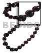 Hawaiian Polynesian Leis Philippine made Shell Beads Kukui Shell Lumbang Seeds Hawaii Tahitian Black Kukui Nuts Ribbon Lei ( Lumbang - 32 Pcs. )