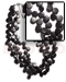 Coco Necklace 3 Layers 10mm Black Coco Sidedrill