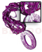 Coco Necklace 8 Layers 2-3mm Coco Heishe,buri Beads, Hammershell Heishe, Bamboo, And Glass Beads Combi W/ 90mmx60mm Hammershell Cracking W/ 8mm Thickness Resin Backing Pendant / Dark Orchid Tones/ 16in