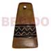 Bone Horn Pendants Aztec Carving Natural Horn 45mm