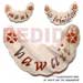 Bone Horn Pendants Handpainted 75mmx35mm Souvenir Kabibe Pendant
