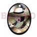 Shell Pendants Shell Inlaid Oval Lady
