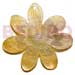 Wooden Pendants 45mm Mop Flower W/ Design