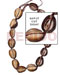 Shell Beads Strands Components Kaput Cut Sigay / 14 Pcs. Per Str.