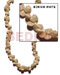 Shell Beads Strands Components Bonium White