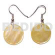Shell Earrings Dangling 35mm Round Mop
