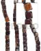 Wood Beads Wooden Components Jewelry Camagong Tiger Cubes 10x10mm