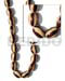 Wood Beads Wooden Components Jewelry 25mm Oval Wood Beads W/ Burning